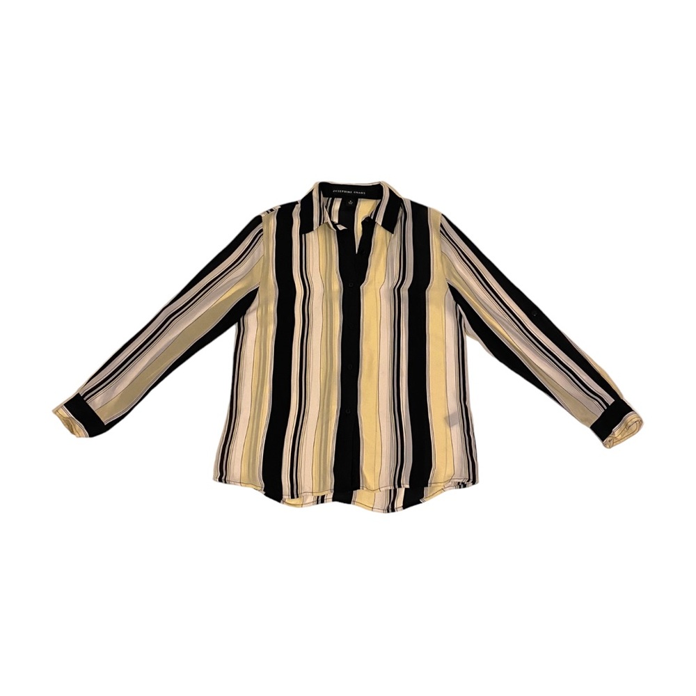Vintage Striped Silk Blouse